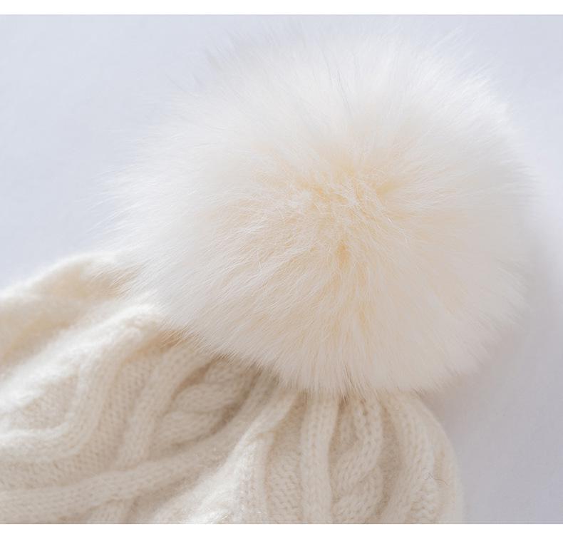 Warm Knit Cashmere Slouchy Hat: Versatile, Ear-Protective Head Covering for Autumn & Winter, Fits Large Circumferences
