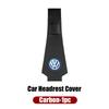Leather Car Headrest Anti Dirty Protective Cover For VW Golf Jetta Passat Mk4 Mk5 Mk6 CC Golf 5 7 Tiguan Scirocco Sagitar Zk6