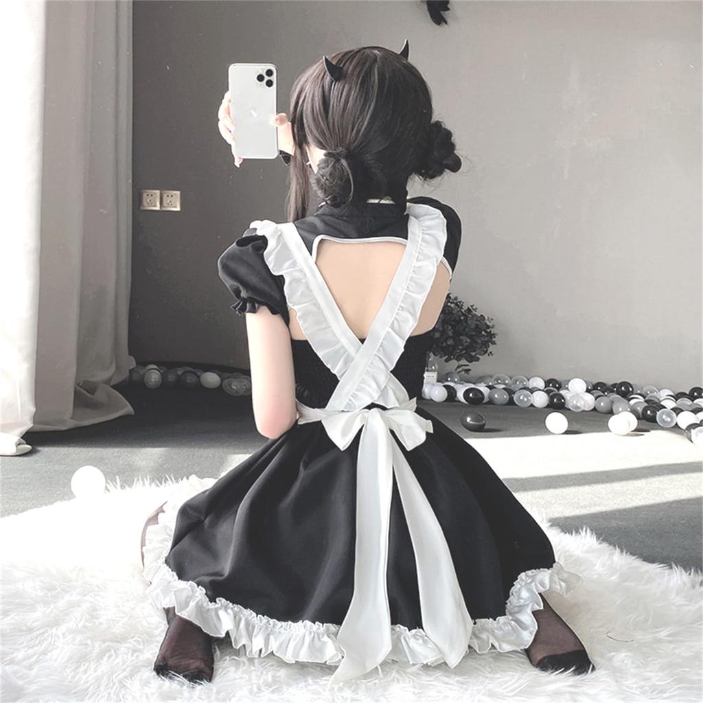 Costum Sexy de Cameristă Cosplay Include Sexy Lolita Mărime Unică Potrivită Cameristă Sexy și Popular Costum de Halloween [harukita] Set, Cheongsam, Șorț, Costume,