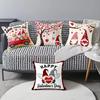 Valentine's Day Pillow Cover Festive Atmosphere Home Decoration Living Room Sofa Cushion Cover Linen Printed Love Tree