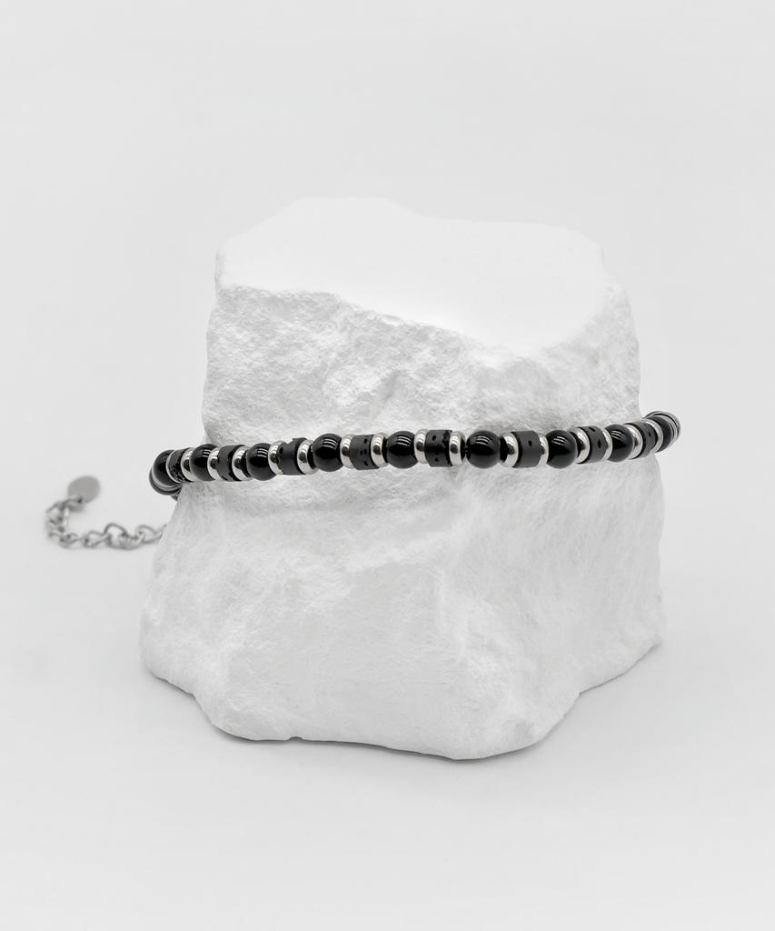 Iamj Volca Black Gemstone Bracelet