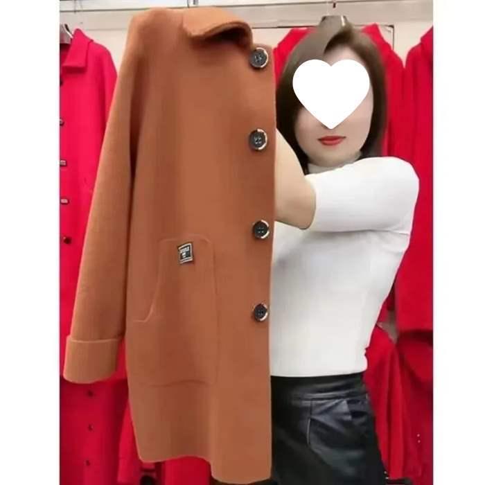 Damen Wollmantel Übergröße für Herbst & Winter - Vielseitige Oberbekleidung für mittlere und ältere Jahre