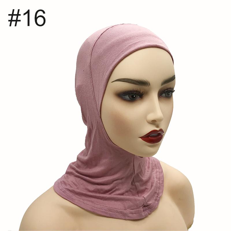 High Qualit Modal Muslim Women Ninjas Cap Full Cover Inner Hat Islamic Undercap Hijab Comfortable Bonnet Headcloth Neck Cover