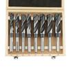 8Pcs HSS Twist Drill Bit Set Large Heat Treated Industrial