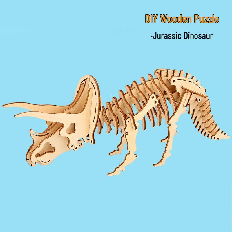 

Dinosaur 3D Wooden Jigsaw Puzzle for Adults & Kids