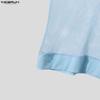 INCERUN Summer Men V Neck Short Sleeve Mesh See Through Hollow T-shirts Tops