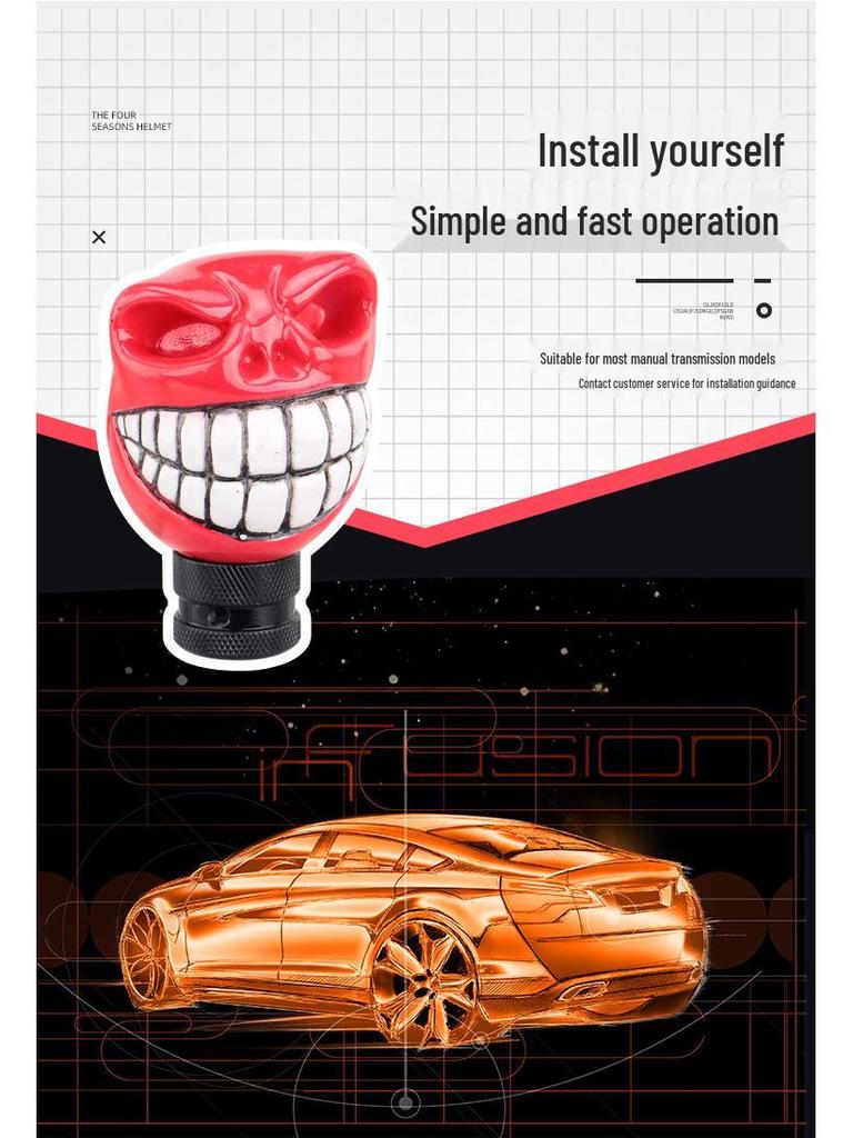 Big Tooth Monster Gear Shift Knob for Manual Transmission Cars