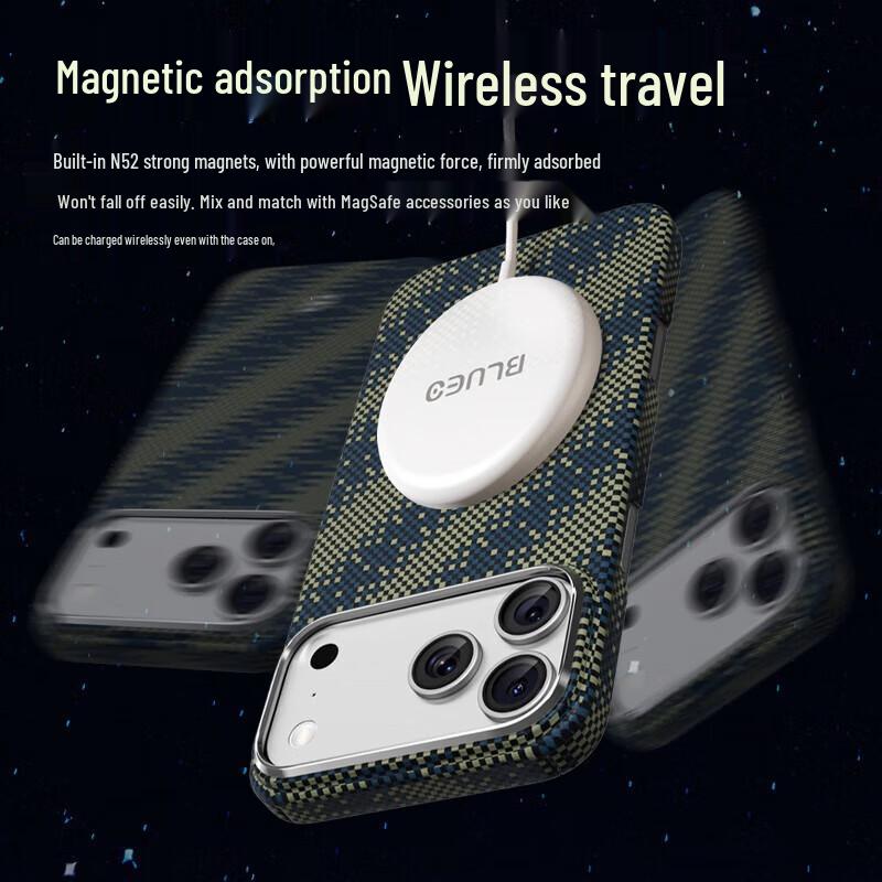 Mr. Blue Ape iPhone 17 Pro Magnetic Aramid Fiber Case