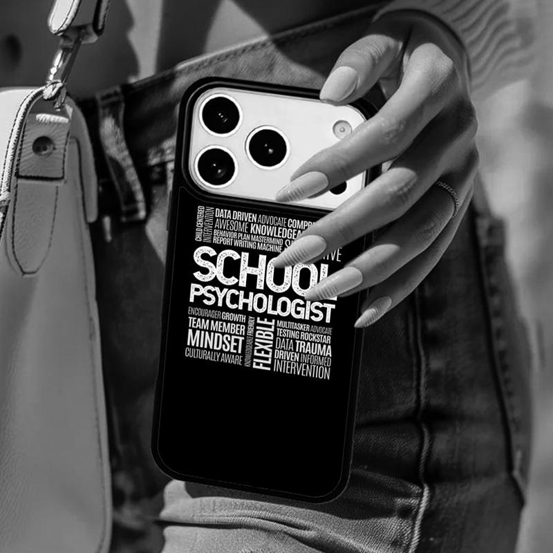 Awesome Psychologist Profession Psychology soft Phone Case For iPhone 17 Air 14 15 13 12 Max Cover For Apple 16e 11 Pro Max Plus