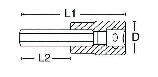 SIGNET Drive 10mm Long Hex Bit Socket 22948 3/8