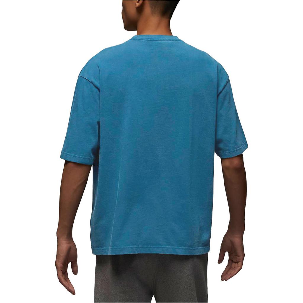 New Jordan Drop Shoulder Sleeve T-Shirt Men's Dark Blue DZ0605-427