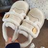 New winter cotton shoes, velvet non-slip and warm Birkenstock retro shoes ins trendy breadboard shoes