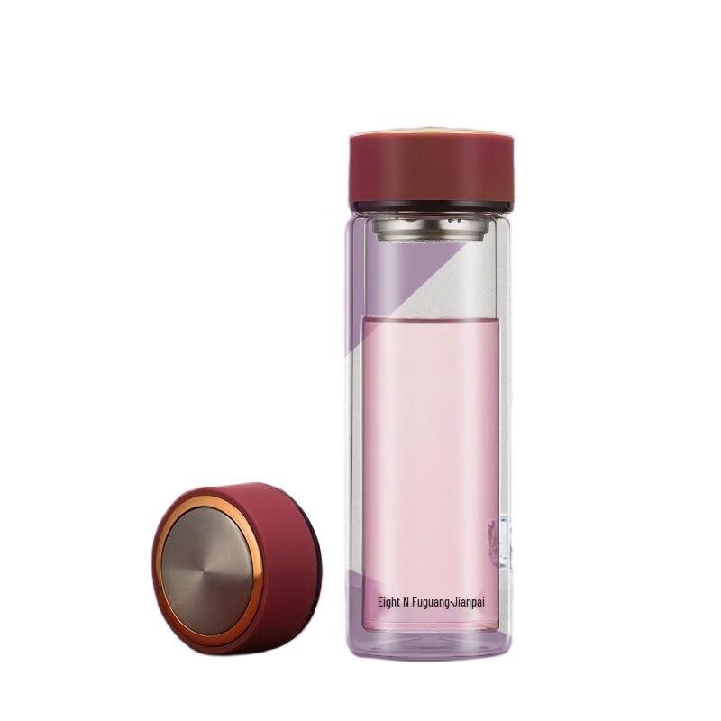 FUGUANG Double-Layer Glass Tea Infuser Mug