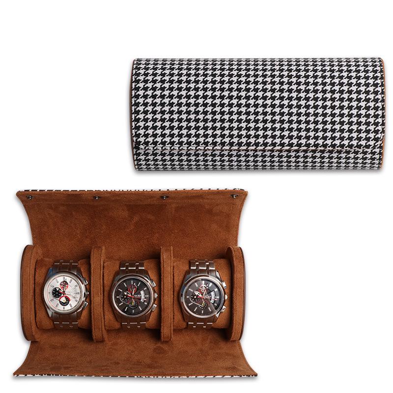 Waterproof PU Leather Watch Storage Box with 1-3 Slots - Stain-Resistant Gift Packaging
