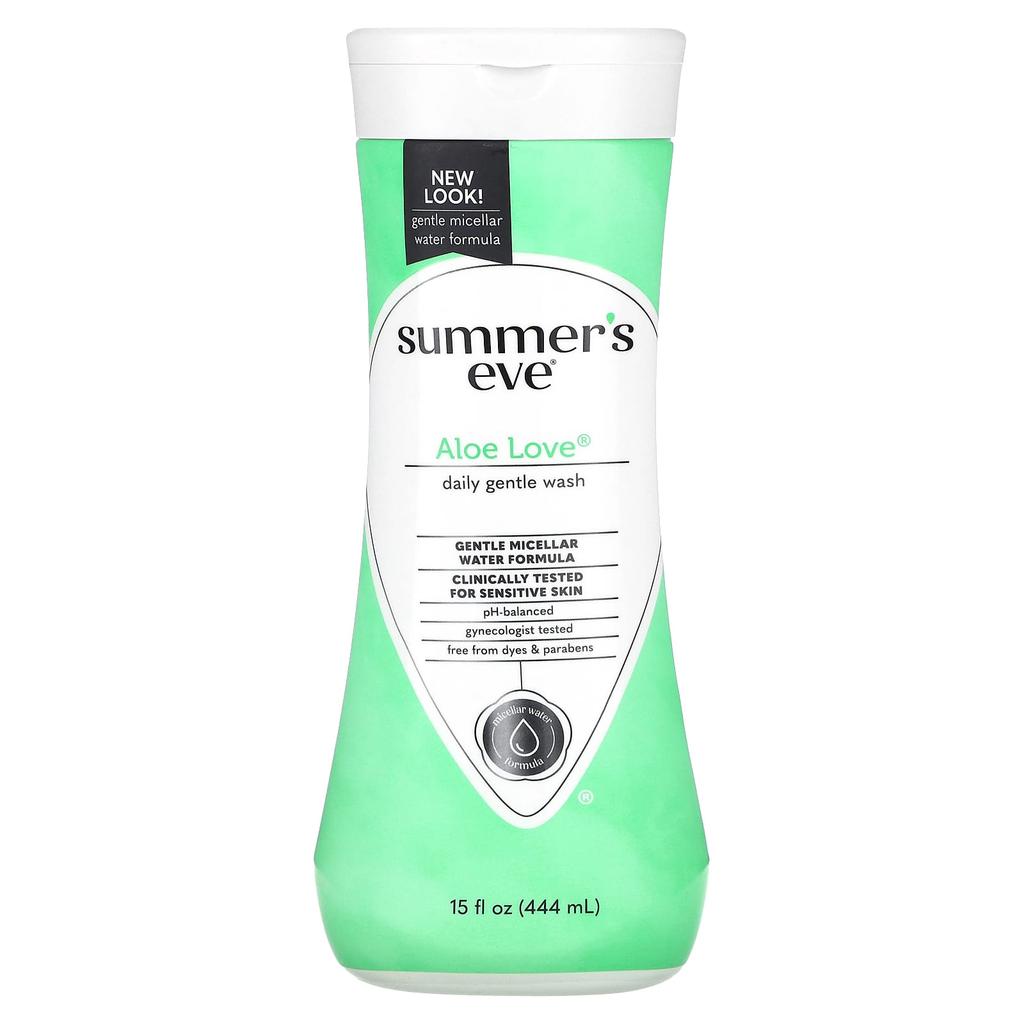 Summer's Eve 5 In 1 Cleansing Wash, Aloe Love, 15 Fl Oz (444 Ml)