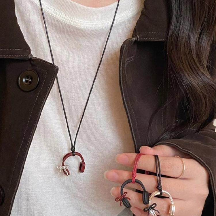 Minimalist Headphone Necklace Versatile Jewelry Piece for Women Gift For Friend Bridesmaids or Special Occasion