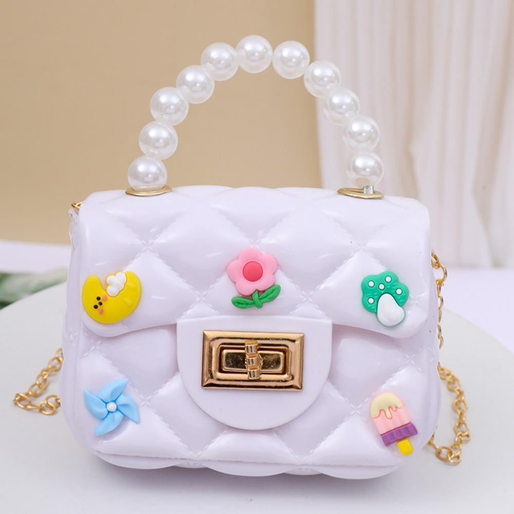 Ručne vyrobená záplata DIY mini taška reťazka crossbody taška princezná taška detská peňaženka na drobné gélová taška