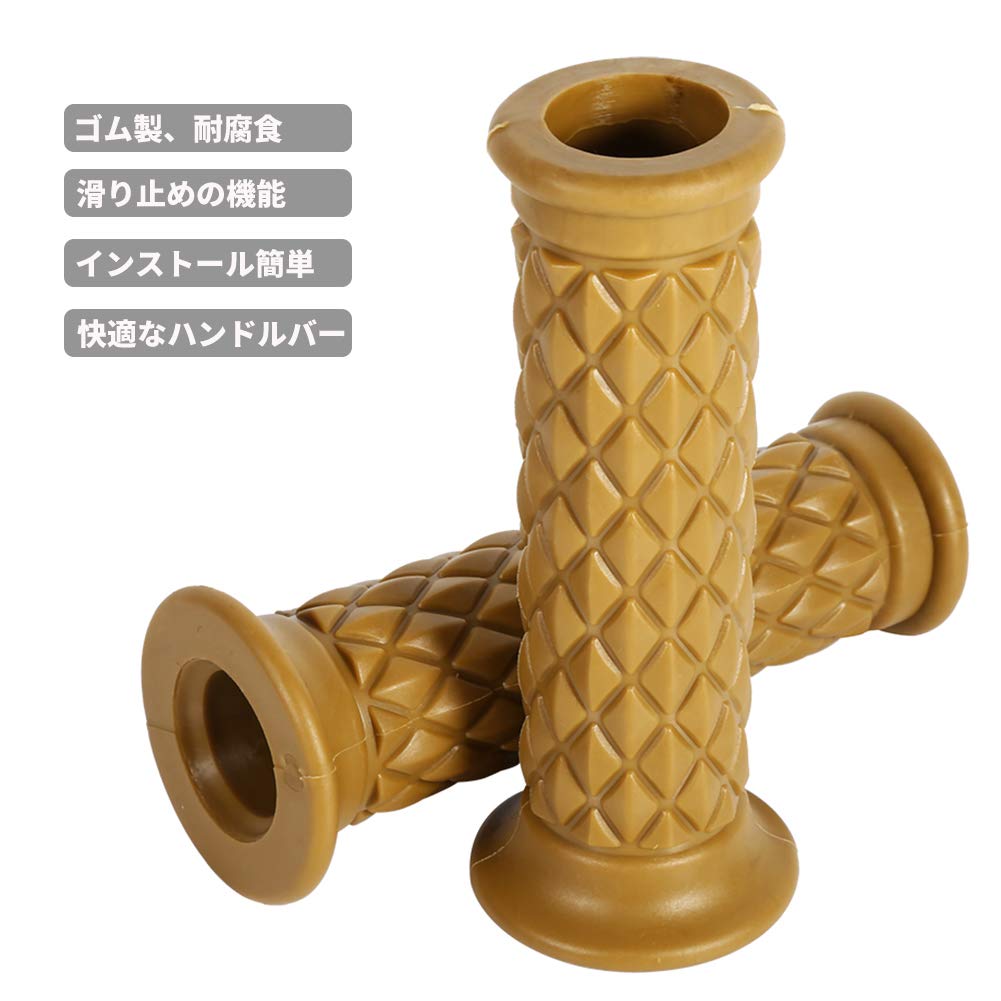 22mm Motorcycle Handbar Bike Grip Penetrating Anti-Slip Handbar Hand Grip Anti Skid Handlebar Rubber