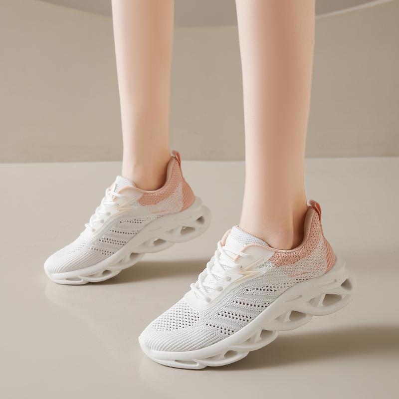 Mode Damen Sneaker Schuhe Neu Plateau Mesh Training Stoßdämpfend Sommer Dicke Sohle Laufen Hochwertige Freizeit Sportschuhe
