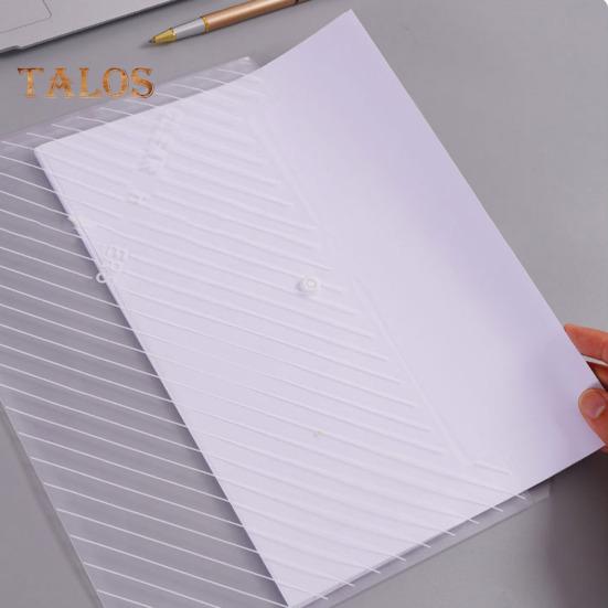 20Pcs Document Bag A4 Size Plastic Wrap Waterproof File Folders Translucent Snap Button Bright Color Scratch-resistant File Organizers