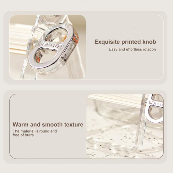 Rolling Toothpaste Squeezer with Rotatable Handle Bathroom Toothpaste Seat Holder Stand Organizer Countertop Tube Extruder Dispenser Squeezing Tool