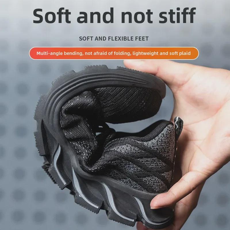 Men's Breathable Safety Shoes: Steel Toe, Anti-Smash & Anti-Stab Protection
