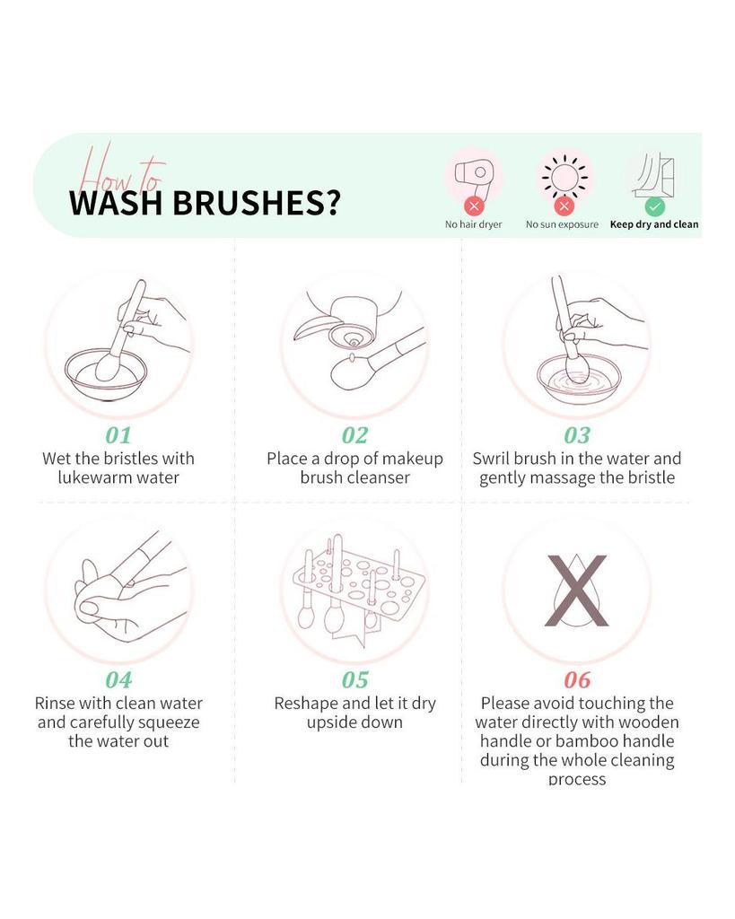 DUcare Zestaw pędzli do makijażu w kolorze perłowo-białym 27 szt. Profesjonalny pędzel do makijażu Podkład Cień do powiek Syntetyczny zestaw pędzli do makijażu z kozy kucyka