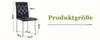 Set of 4 Dining Chairs In Black with High-Gloss Silver – Light Luxury, Silver-Colored Metal Legs for Versatile Combination Options