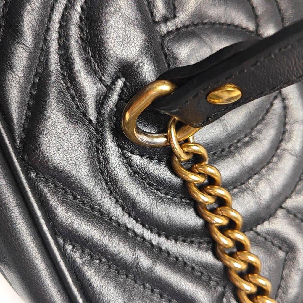 [Usato] Borsa Mini Gucci GG Marmont Matelassé 'Nero' - Buono #Y1PPLF