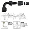 Easy Installation Stainless Steel Braided Hose Coupler 360 Degree Rotation Quick Disconnect for Auto Car Cooling Systems