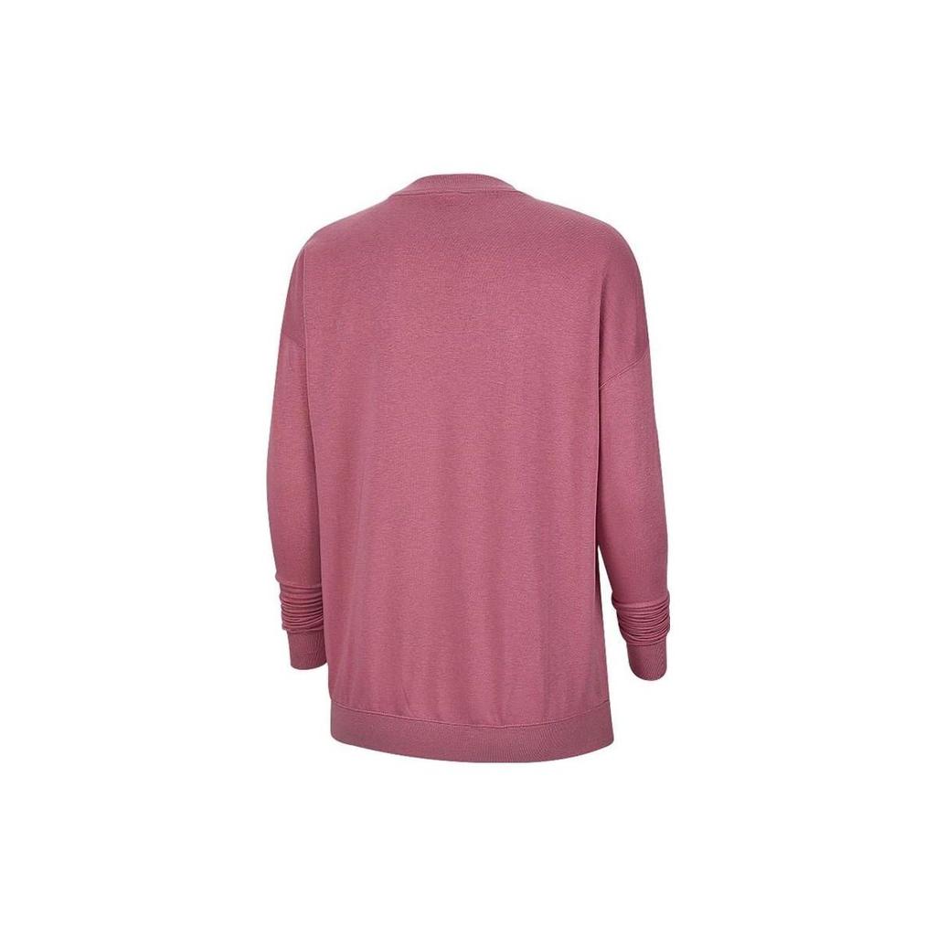 Nike Logo Print Loose Fit Crew Neck Long Sleeve Sweatshirt Women Sweatshirt Pink CU5949-614