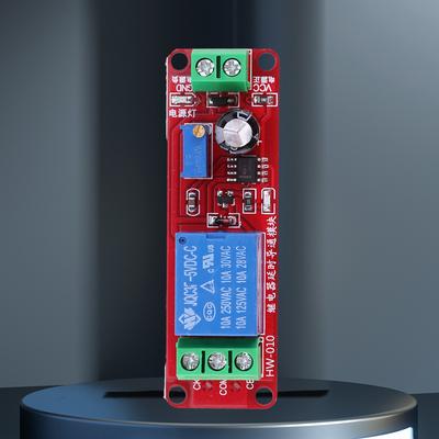 NE555 Delay Timer Relay Switch Module 0~10S Delay Timer Switch Adjustable Module 5/12V Pulse Generation Duty Cycle for Arduino