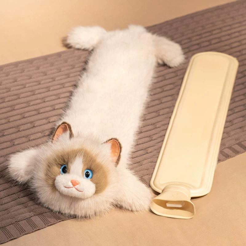 Long Hot Water Bottle for Bed Use, Extra-Long Version, Warm Compress, Water-Filled Hot Water Bag, Winter Foot Warmer, Bed Warmer