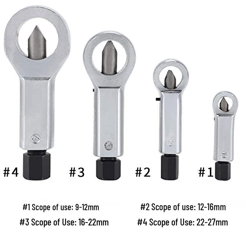Auto Repair Nut Breaker Set: Quick Extractor & Separator