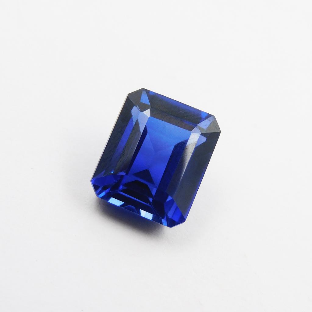 7.80 Ct Natural Blue Tanzanite CERTIFIED Emerald Cut Loose Gemstone p-1384-h
