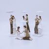 Nordic Creative Couple Resin Ornament - Modern Home Decoration for Mother's Day