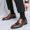 Mode Herren Derby Schuhe Eckige Zehenpartie Schnürschuhe Gemischte Farben Schuhe für Herren mit Größe 38-48 Business Schuhe Herren