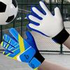 1 pair Finger Protection Children Soccer Gloves Double Sided Latex Goalkeeper Gloves  Play Soccer
