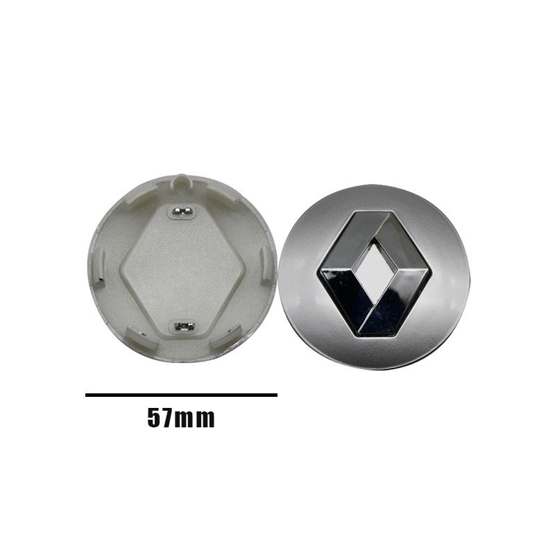 4Pcs 57/60mm Car Wheel Hub Center Caps Rim Cover Badge For Renault RS Koleos Captur Kadjar Megane 2 3 Clio 4 Scenic Accessories XX7
