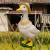 Handcrafted Porch Goose Costume Funny Poultry Costume Stylish Goose Hat Scarf  Pet Supplies
