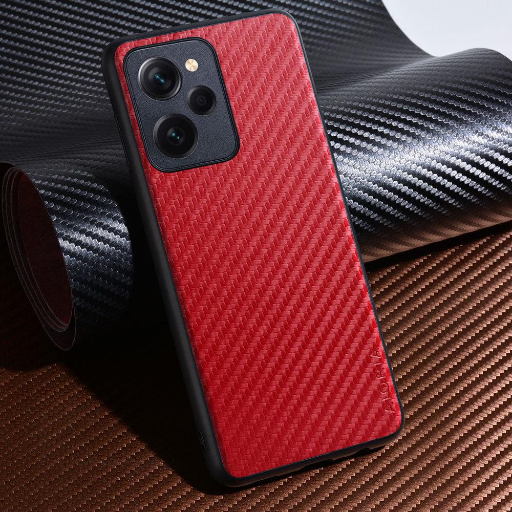 Carbon Fibre texture Phone Case for  Poco X5 Pro F5 Pro  Fashion Design Soft Back Cove Case Funda for Poco F5 Pro