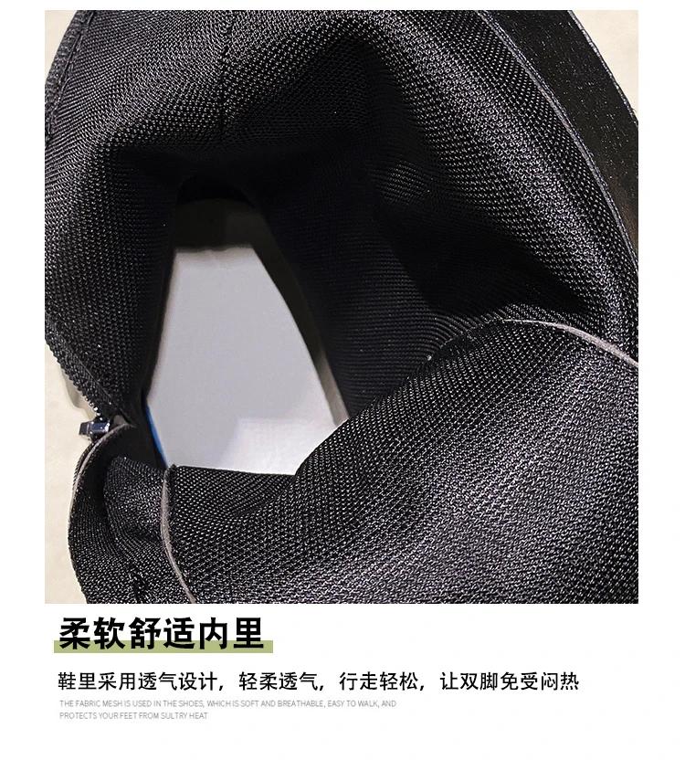 Divatos 9 cm-es vastag platformos félvádli csizma nőknek Új őszi téli motoros csizma női vastag talpú csúszásmentes bőr bakancs