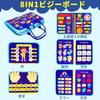 Montessori busy board educational toy, cloth toy, stringing beads, cloth picture book, toy, dressing practice, daily living skills, finger dexterity t