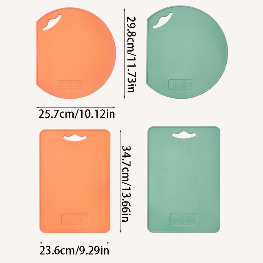 Anti-Mold Kitchen Chopping Block Flexible Non-Slip Cutting Mat Thickened TPU Cutting Board Fruit