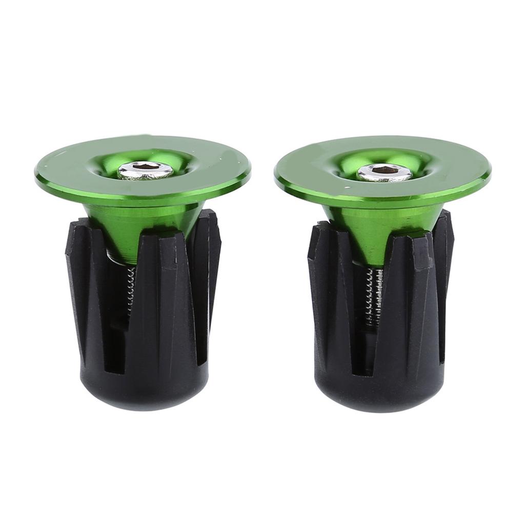 2pcs Colorful Aluminum Bike Bicycle Handlebars Bar Grips End Plugs Caps Bike Accessory