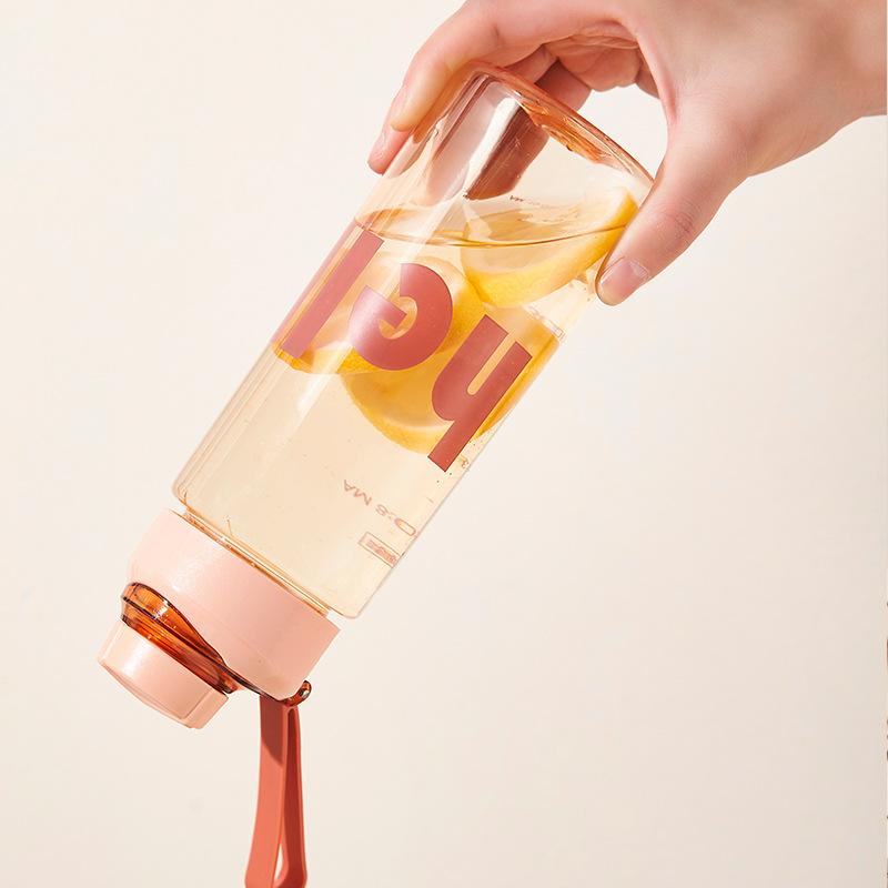 Praktický studentský sportovní kelímek na vodu Plastová přenosná nádoba na vodu Pár hrnek Velkokapacitní Venkovní cestování Sportovní láhev na vodu