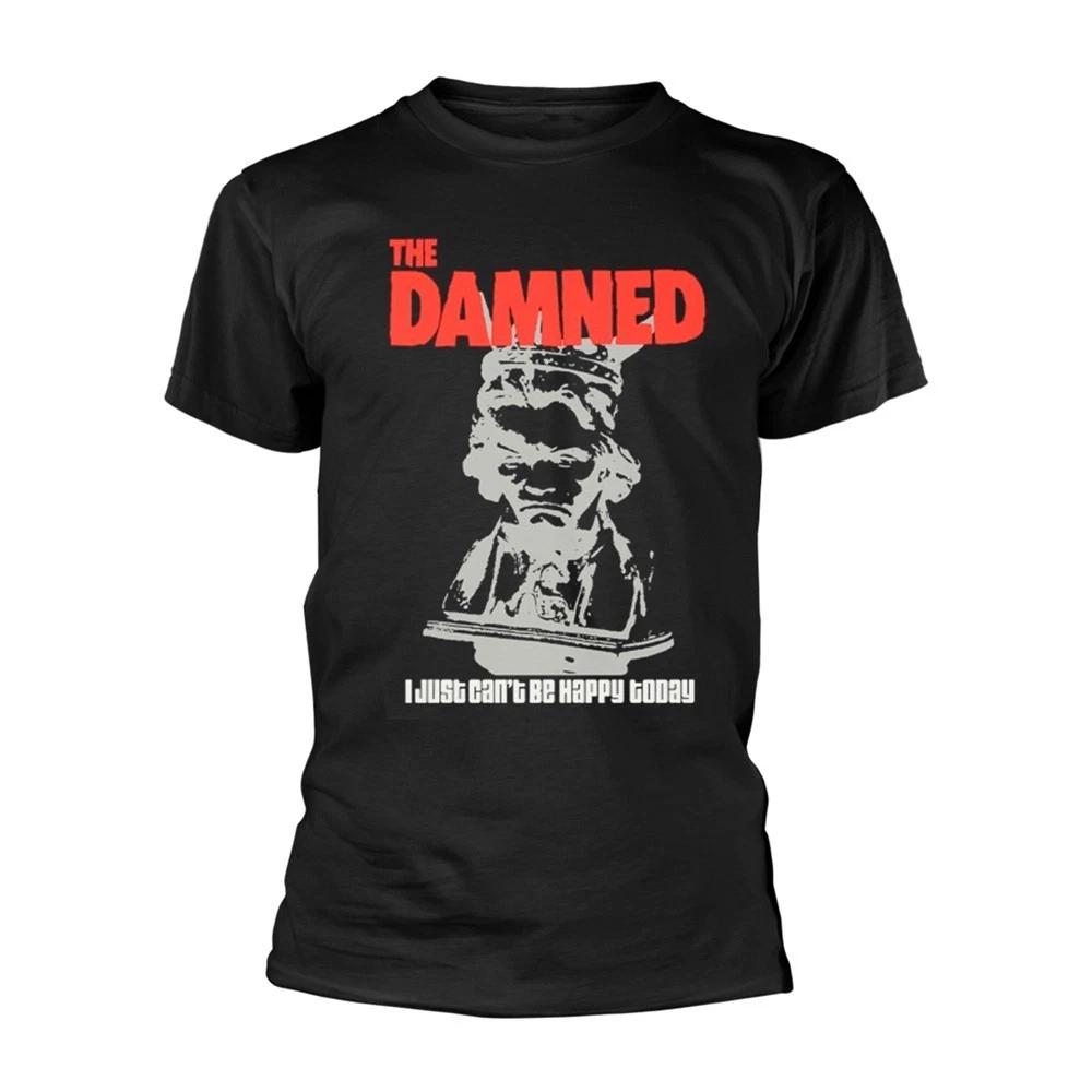 The Damned 'I Just Can't Be Happy Today' Black T Shirt - NEW