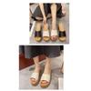 Women's Summer New Slippers Ethnic Style Outerwear Muffin Thick-soled Cool Slippers Outerwear Beach Shoes