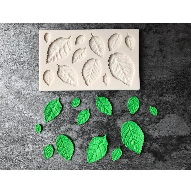 1PC 3D Sugarcraft Resin Clay Homemade BakewareTree Maple Leaf Mold Silicone Fondant Cake Decorating Tools Chocolate Baking Mould