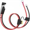 16AWG Double SAE Quick Release Cable Adapter Solar Extension with O-Ring Connector for Battery Charger Maintenance Kit